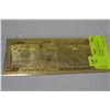 Image 1 : US 24KT GOLD FOIL REPLICA 50 DOLLAR BANKNOTE