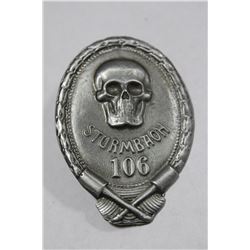 NAZI SS BADGE, STORMBOAH 106