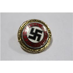 BRASS NAZI UNIFORM BADGE, 1939 NSDAP