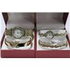 Image 1 : HIS AND HER WATCH AND BRACELET SET X 2