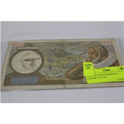 FRANCE WWII BANKNOTE UNCIRCULATED