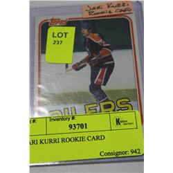 JARI KURRI ROOKIE CARD