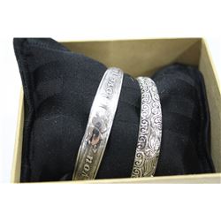 2 SILVER BANGLE