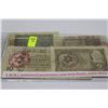 Image 1 : SET OF 4 WWII BANKNOTES