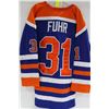 Image 1 : GRANT FUHR SIGNED OILERS JERSEY W/COA