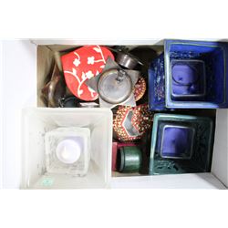 PARTYLITE CANDLE HOLDERS AND TRINKET BOXES