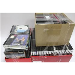 BOX OF CDS SOLD WITH 2 BOXES OF CD CASES