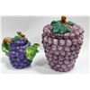 Image 1 : STOKES GRAPE TEAPOT AND COOKIE JAR