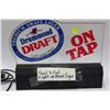 Image 1 : DRUMMOND DRAFT ILLUMINATED BEER SIGN