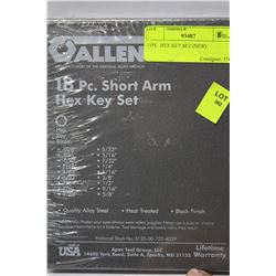 18PC. HEX KEY SET (NEW)