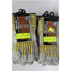 BUNDLE OF WINTER LINED WORK GLOVES X2