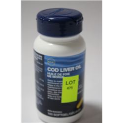 BOTTLE OF 100 COD LIVER OIL SOFT GELS