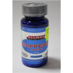 BOTTLE OF 100 ALL MAX PHARMACEUTICAL CAFFEINE