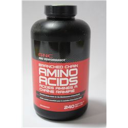 BOTTLE OF 240 GNC AMINO ACID SOFT GELS