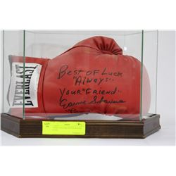 ERNIE SHAVERS SIGNED BOXING GLOVE
