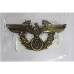 GERMAN POST WAR NAZI BRASS BADGE