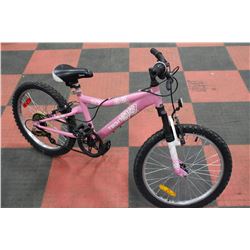 TECH TEAM 6 SPD GIRLS MOUNTAIN BIKE, FRONT SUSP.