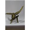 Image 1 : LARGE BRASS EAGLE WITH 3'  WINGSPAN