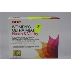 BOX W 30 VITA PACKS GNC WOMENS ULTRA MEGA