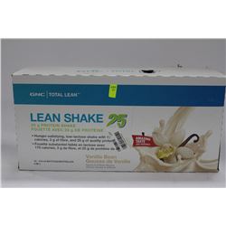 CASE OF 12 GNC LEAN SHAKE 25 VANILLA BEAN