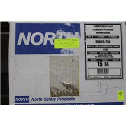 CASEOF 15 NORTH DISPOSABLE TYVEK COVERALLS
