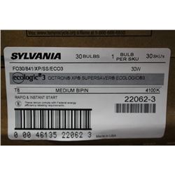 CASE OF 30 SYLVANIA ECOLOGIC 3 ENERGY EFFICIENT