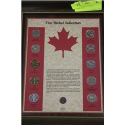 1922-1967 FRAMED NICKEL COLLECTION