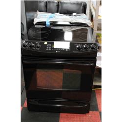 BLACK GE PROFILE CERAMIC TOP SLIDE IN