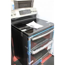 BLACK AND STAINLESS GE CAFE CERAMIC TOP DOUBLE