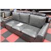 Image 2 : NEW GREY LEATHERETTE SOFA W LOVE SEAT