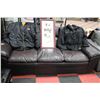 Image 1 : BLACK LEATHER SOFA