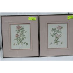 PAIR OF ESTATE ROSE PICTURES