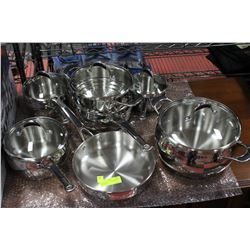 NEW LAGOSTINA 14 PC COOKWARE SET