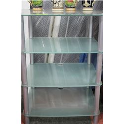 3 TIER GLASS T.V. STEREO STAND
