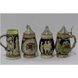 COLLECTABLE STEINS X 4
