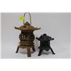 Image 1 : PAIR OF CAST IRON LANTERNS