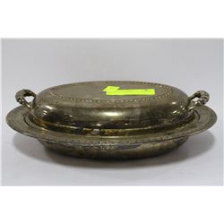 SILVERPLATED SERVING DISH W/ LID