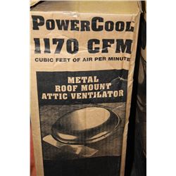 ROUND ROOF VENT FAN 1170 CFM ELECTRIC