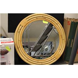 DECORATIVE BAMBOO ROUND MIRROR