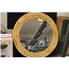 Image 1 : DECORATIVE BAMBOO ROUND MIRROR