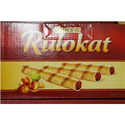 CASE OF RULOKAT HAZELNUT WAFERS