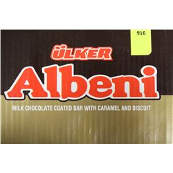 CASE OF ALBENI MILK CHOCOLATE COATED CARAMEL BARS