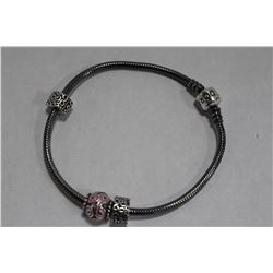 PANDORA OXIDIZED STERLING SILVER BRACELET
