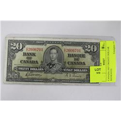CANADA 1937 TWENTY DOLLAR BANKNOTE