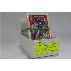 1990 MARVEL COMIC SUPERHERO / VILLAN 162 CARDS SET