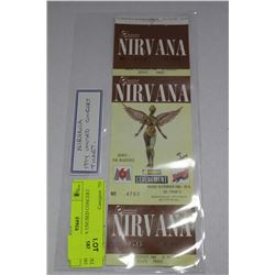 1994 NIRVANA UNUSED CONCERT TICKET