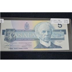 1986 $5 Canada Replacement Note - CUNC