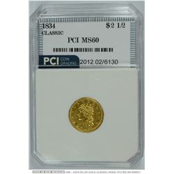 1834 $2.5 US Gold Classic Head