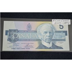 1986 $5 Canada Replacement (YBPN) Note - CUNC