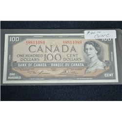 1954 $100 Canada Note - Modified Portrait - CUNC+